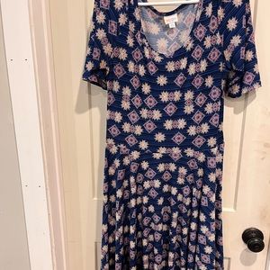 Fun lightweight blue dress! Soft stretchy fabric!